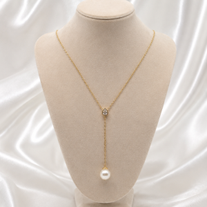 Collar Plata Perla Cascada