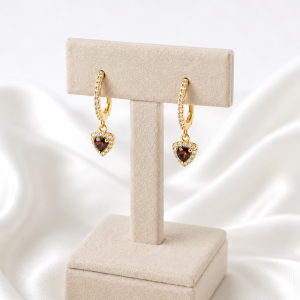 Pendientes Corazón Brillante