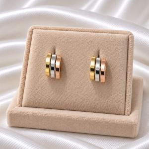 Pendientes Tricolor de Oro.