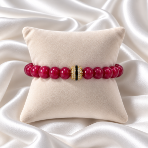 Pulsera Ruby Black & Gold.