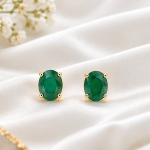 Pendientes Gota de Cuarzo Verde.